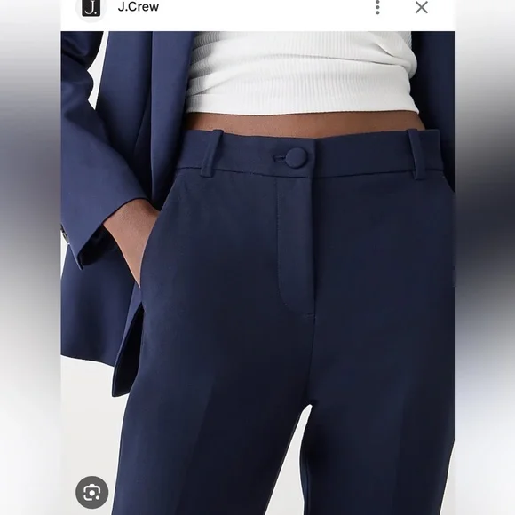 J Crew Cameron High Rise Navy sz 6 - Picture 7 of 7